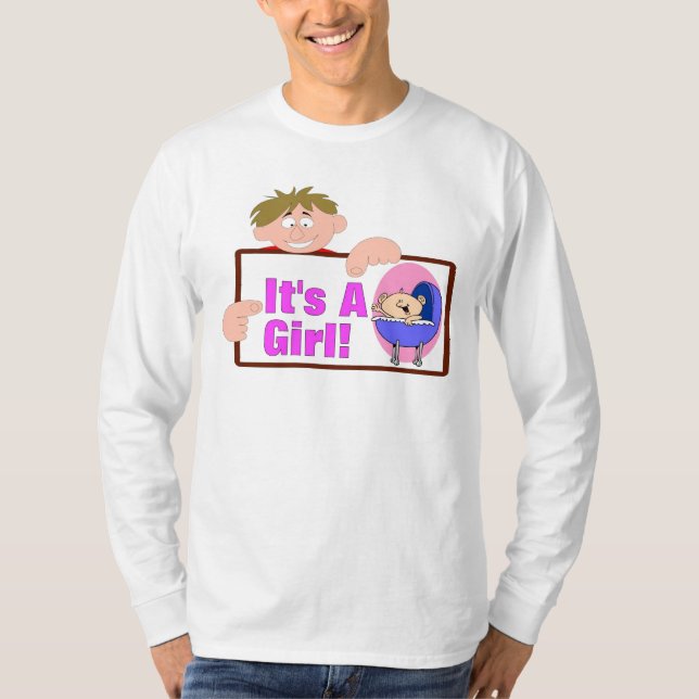 T-shirt C'est une fille (Devant)