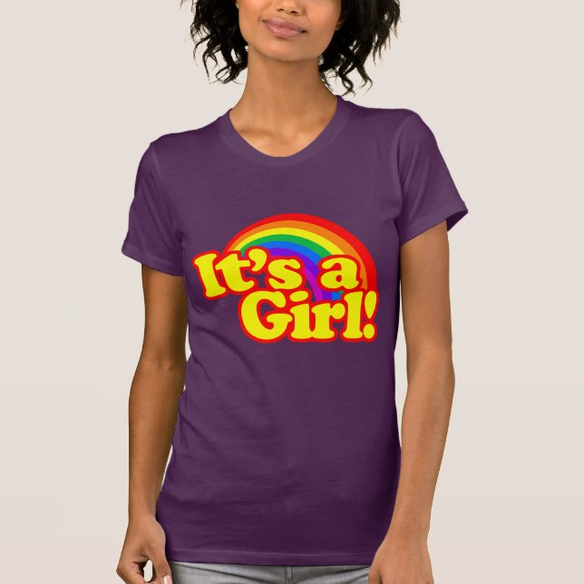 T-shirt C'est une fille ! (Devant)