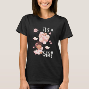 T-shirt C'est une fille Bébé fille précieuse pour maman ré