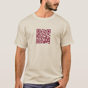 T-shirt c'est une framboise foncée de code de QR…