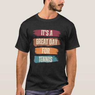 T-shirt C'est une grande journée pour le tennis amusant