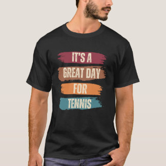 T-shirt C'est une grande journée pour le tennis amusant