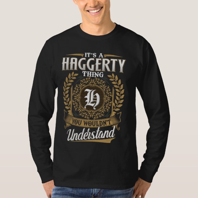 T-shirt C'est une HAGGERTY que vous ne comprendriez pas no (Devant)