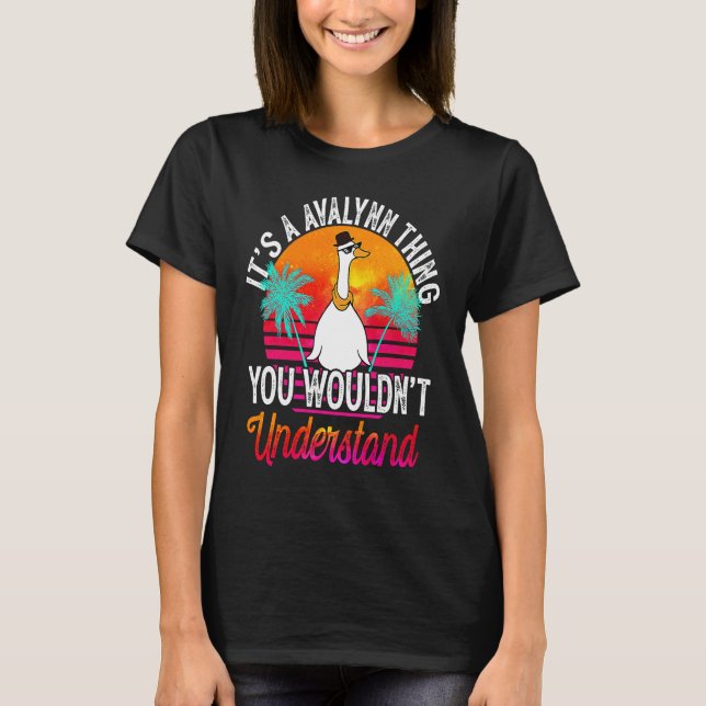T-shirt C'est une histoire d'Avalynn que vous ne comprendr (Devant)