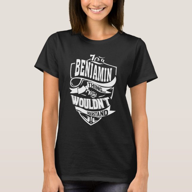 T-shirt C'est une histoire de Benjamin (Devant)