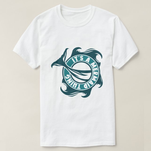 T-shirt C'est une histoire de sirène (Design devant)