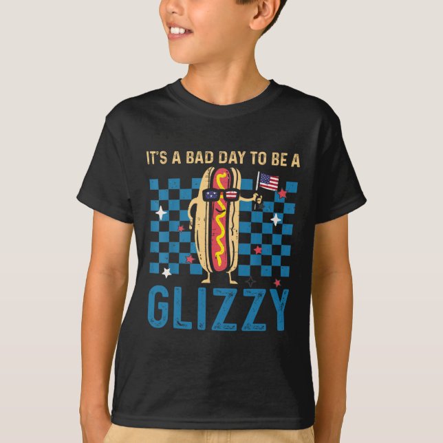T-shirt C'est une mauvaise journée d'être un drapeau améri (Devant)