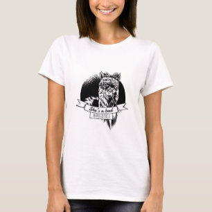 T-shirt C'est une mauvaise maman alpaga