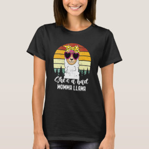 T-shirt C'est une mauvaise maman Llama Mama
