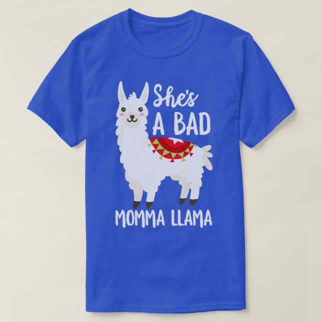 T-shirt C'Est Une Mauvaise Momma Llama (Design devant)