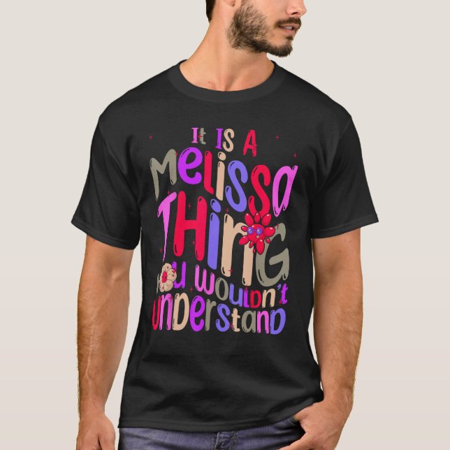 T-shirt C'est une Melissa que tu ne comprendrais pas Groov (Devant)