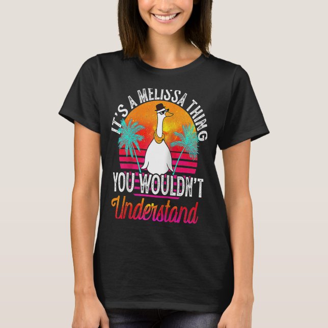 T-shirt C'est une Melissa que tu ne comprendrais pas Melis (Devant)