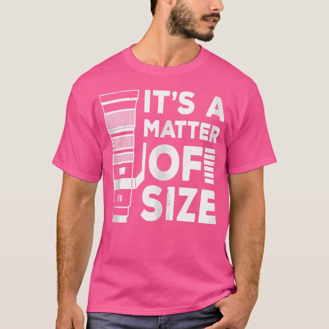 T-shirt C'est une question de taille Objectif téléphoto po (Devant)