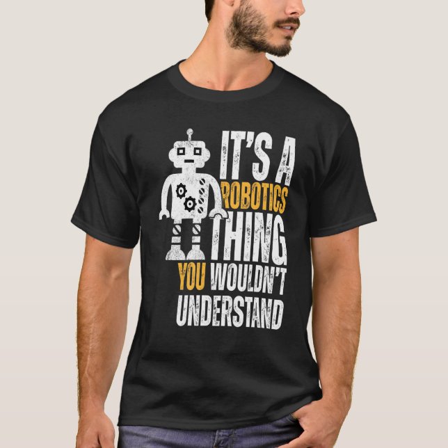 T-shirt C'est une Robotique (Devant)