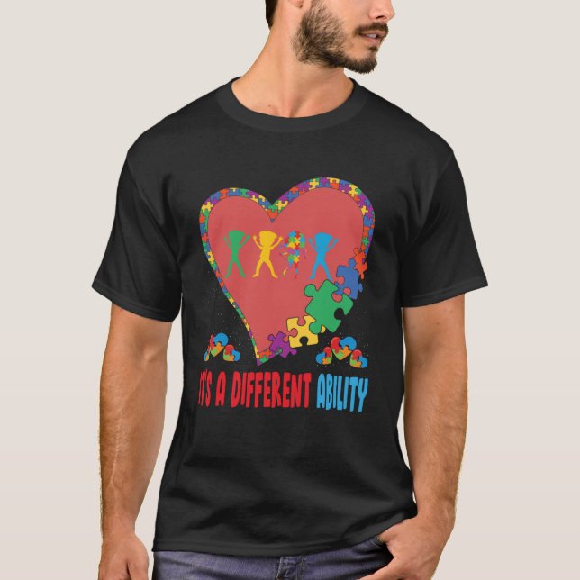 T-shirt C'est une Sensibilisation sur l'autisme de capacit (Devant)