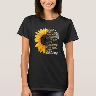 T-shirt C'est une tournesol forte, audacieuse et fidèle à