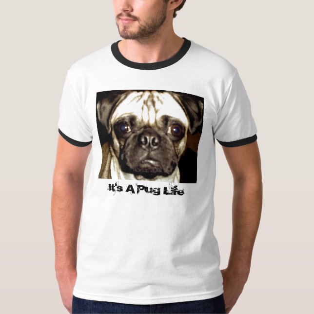 T-shirt C'est une vie de carlin (Devant)