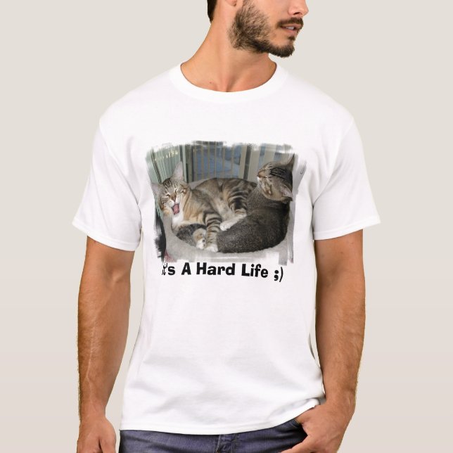 T-shirt C'est une vie dure ;) (Devant)
