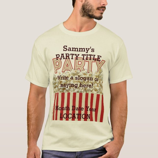 T-shirt C'est votre chemise de fête Personnalisez-la ! (Devant)