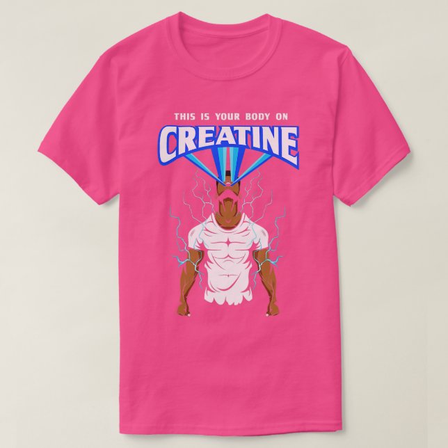 T-shirt C'Est Votre Corps Sur Creatine Bodybuilding Gym We (Design devant)