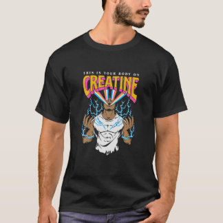 T-shirt C'Est Votre Corps Sur Creatine Exercice Gym Annive