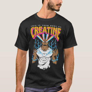 T-shirt C'Est Votre Corps Sur Creatine Exercice Gym Annive