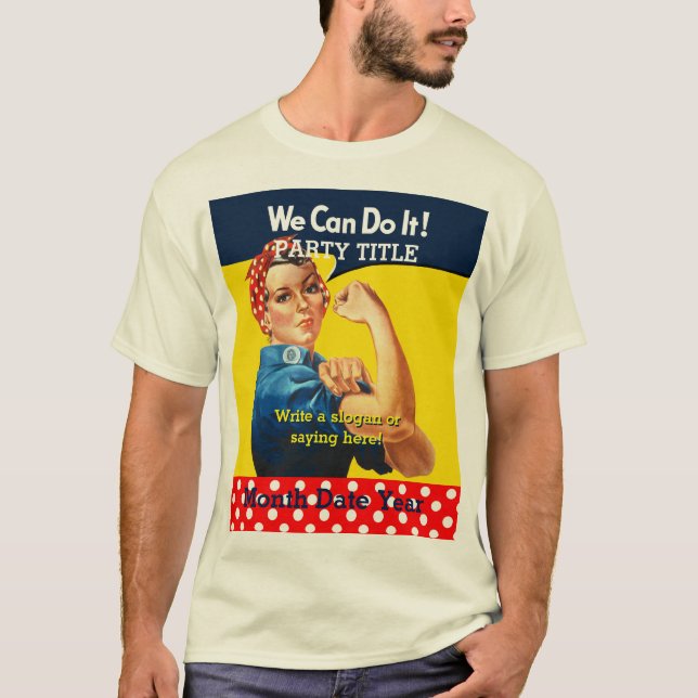 T-shirt C'est votre Rosie Party Tee Personnalisez-le (Devant)