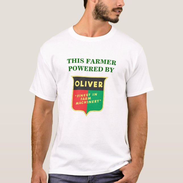 T-shirt Cet agriculteur actionné par Oliver ! (Devant)