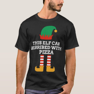 T-shirt Cet Elfe Peut Être Brimé Avec Pizza Père Noël Help