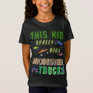 T-Shirt Cet Enfant A Vraiment Digéré Des Camions Monster
