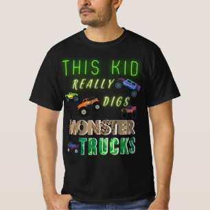 T-shirt Cet Enfant A Vraiment Digéré Des Camions Monster
