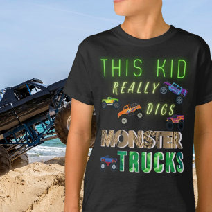 T-shirt Cet Enfant A Vraiment Digéré Des Camions Monster