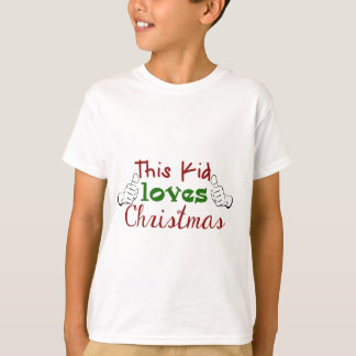 T-shirt Cet enfant aime la chemise de Noël