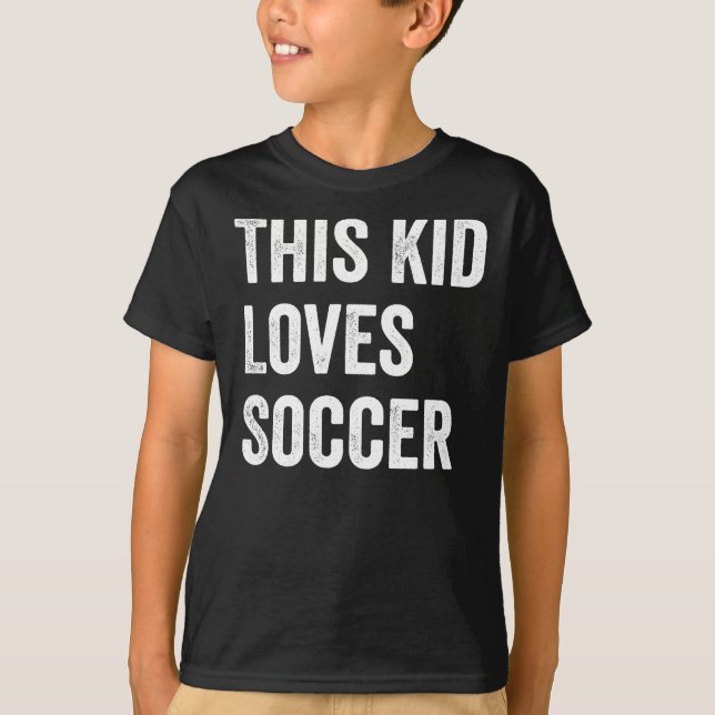 T-shirt Cet Enfant Aime L'Amoureux Du Football (Devant)