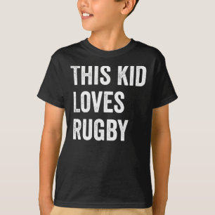 T-shirt Cet Enfant Aime L'Amoureux Du Rugby
