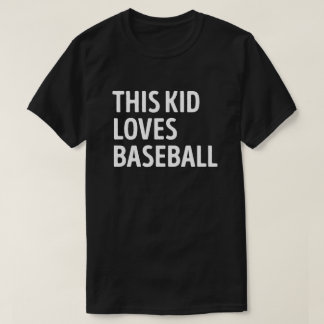 T-shirt Cet Enfant Aime Le Joueur De Baseball