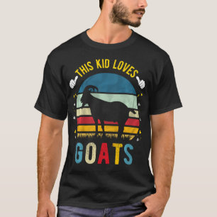 T-shirt Cet Enfant Aime Les Chèvres Les Garçons Et Les Fil