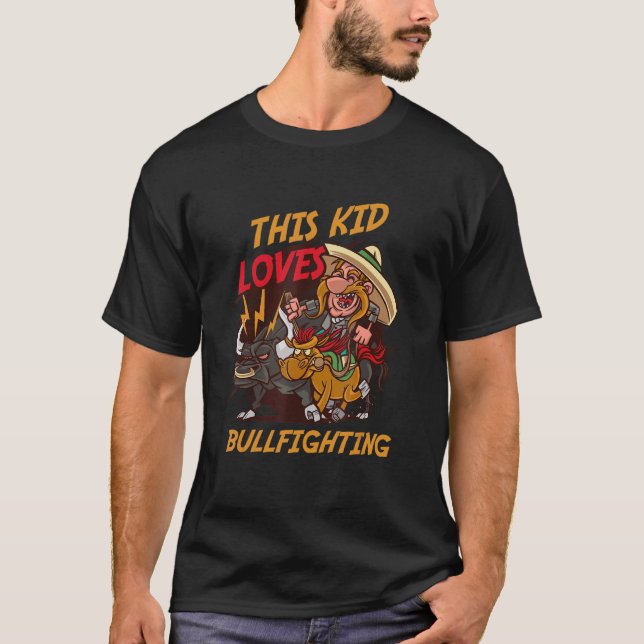 T-shirt Cet Enfant Aime Les Combats De Bullfight L'Anim (Devant)