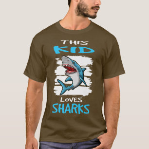 T-shirt Cet Enfant Aime Les Requins I Requin Poisson I Enf