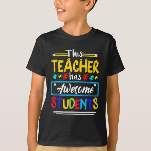 T-shirt Cet Enseignant A Des Étudiants Géniaux Puzzle Auti