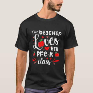 T-shirt Cet Enseignant Aime Son Étudiant De Cours Pré-K Va