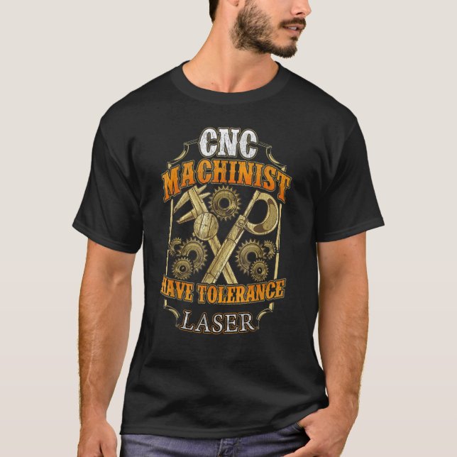 T-shirt Cet expressif laser CNC machine sur découpe laser (Devant)
