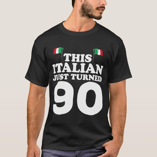 T-shirt Cet Italien vient de tourner 90 Italie 90e anniver (Devant)