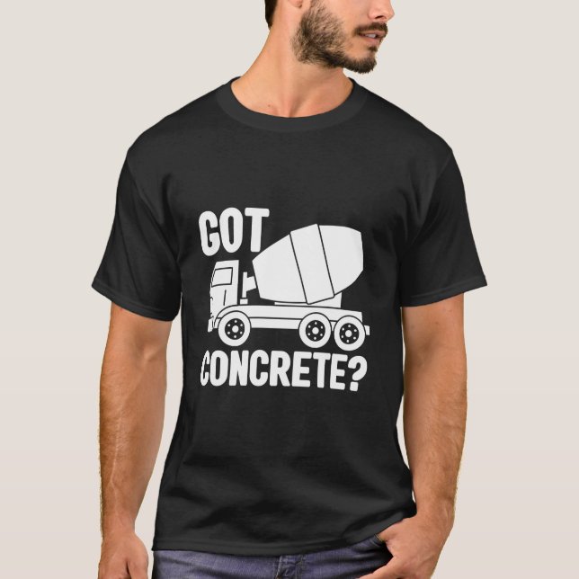 T-shirt Cet Mixer Construction Worker Construction Site (Devant)
