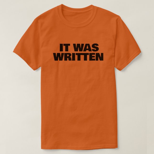 T-shirt C'était écrit (Design devant)
