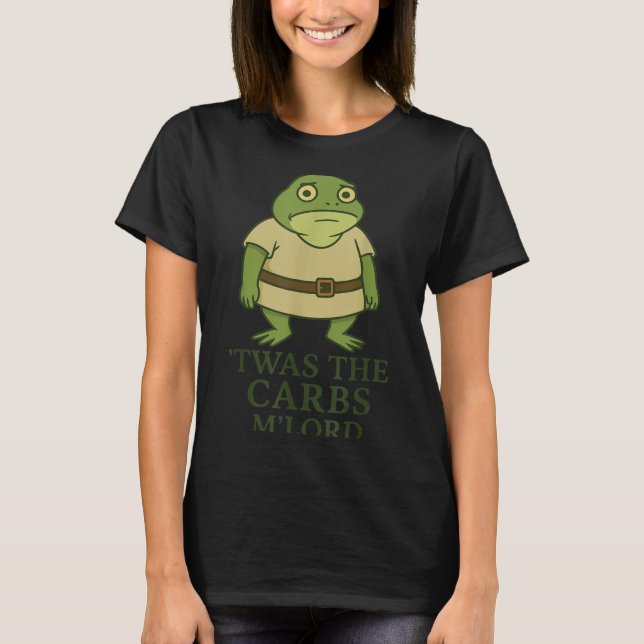 T-shirt C'Était Le Mlord Carbs Funny Frog Meme Médiéval (Devant)
