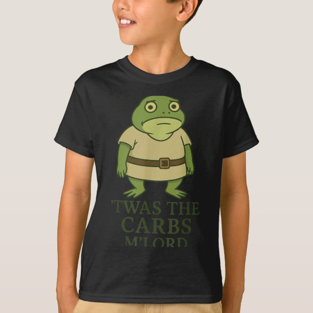 T-shirt C'Était Le Mlord Carbs Funny Frog Meme Médiéval (Devant)