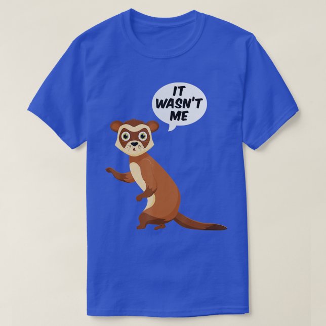 T-shirt C'Était Moi Les Ferrets De Neige Weasel Ferret (Design devant)