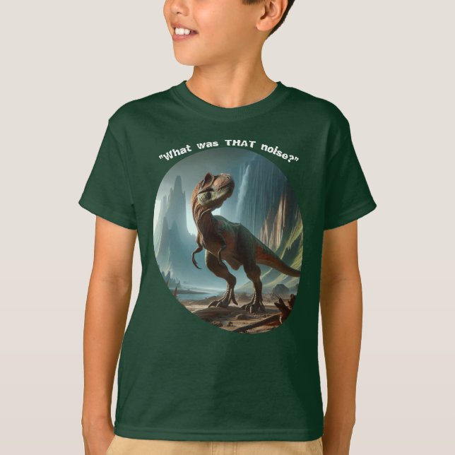 T-shirt "C'ÉTAIT QUOI CE Bruit ?" Dino Boy (Devant)
