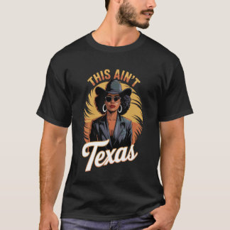 T-shirt Cette Ainu2019t Texas Afro Cowgirl Gras Western Fa